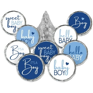 BABY IN BLOOM BOY BLUE ENVELOPE SEALS LABELS STICKERS PARTY FAVORS
