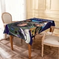 thumbnail image 5 of Theme square tablecloth has an iconic print, fits most tables, and is easy to care for perfect gifts for fans friends and family，55" x 71"（140*180cm）, 5 of 6