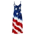 thumbnail image 4 of Mifsaly Independence Day Dress For Women Plus Size Spaghetti Strap V Neck Sleeveless 4Th Of July Dresses Flowy Lightweight Vacation Sundress S, 4 of 8