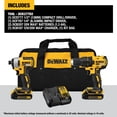 thumbnail image 2 of Kit combinado de herramientas eléctricas DEWALT 20V MAX, taladro inalámbrico Impact, 2 of 8