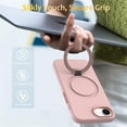 thumbnail image 2 of For IPhone 17e Case (Compatible With MagSafe)  With Invisible Magnetic O-Ring Stand Military-Grade Shockproof Phone Case,Pink,For iPhone 17e, 2 of 7