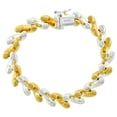 thumbnail image 2 of Medium Size Two Tone Sterling Silver 10mm San Marco Necklace Two tone Gold Plated for Women Italy 18 inch long, 2 of 3