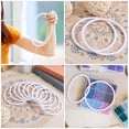 thumbnail image 2 of MOVTOTOP 30Pcs Wreath Plastic Hoops Macrame Hoops Wall Hanging DIY Crafts Dream Catcher Frames, 2 of 4