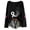 Black, variant on Gunia Breast Cancer T Shirts For Women Pink Ribbon Breast Cancer Awareness Gifts Long Sleeve V Neck Shirt Fashion Fall Tops,Size S-3Xl