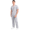 thumbnail image 2 of Conjunto Uniforme Médico Hombre Hugo GRIS MED Filipina Pantalón Quirúrgico Cómodo scrub, 2 of 4