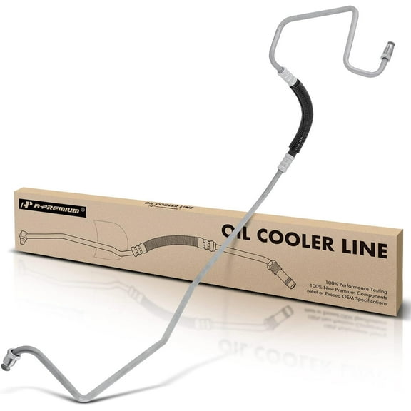 A-Premium Outlet Driver Side Automatic Transmission Oil Cooler Line Hose Assembly Compatible with Ford F-250 F-350 F-450 F-550 Super Duty Excursion