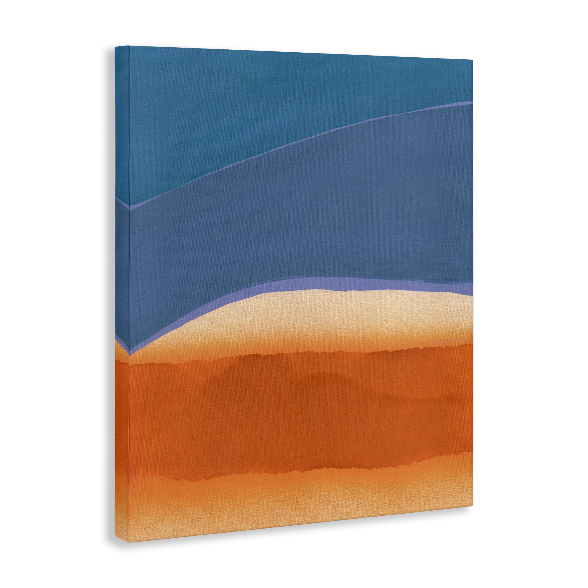 Stupell Industries Modern Desert Sunrise Abstract Painting Gallery Wrapped Canvas Art Print Wall Art, 16 x 20