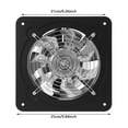 thumbnail image 5 of Wall Mount Exhaust Fan, Black Ventilation Fan, Wall-mounted Exhaust Fan for Home Kitchens, Apartments, Restaurant, 5 of 14