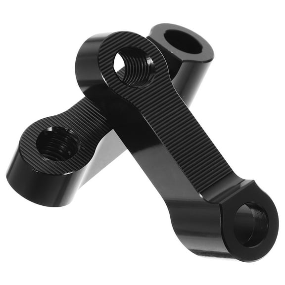 HOMEMAXS  Motorcycle Rear View Mirror Mount Rearview Extender for DIY Driving Black