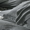 thumbnail image 4 of Tzou Queen Duvet Cover 90" W x 90" L Ultra Soft Comfortable Bedding Set, Set of 3, Dark Grey, 4 of 7