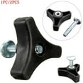 thumbnail image 4 of Universal Lawn Mower Handle Wing Nut Butterfly Nut Power Equipments Lawn Machine Gardening Tool (Black+Silver), 4 of 4
