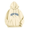 thumbnail image 1 of toraway Sweatshirts à Col Rond Hommes Graphique Drôle Hommes Femmes Lettre Graphique Imprimé à Capuche Col à Capuche Manches Longues Sweat-Shirt Hauts TG, 1 of 3