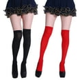 thumbnail image 3 of Women Girls Thigh High Over Knee Socks Sexy Lace Fishnet Stockings Long Socks, 3 of 19