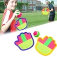 thumbnail image 3 of Juego de lanzar y atrapar pelota, juego de atrapar la pelota, juguetes para interior y exterior, pelotas de remo, juguetes para niños, adultos, familia, playa, patio, césped, 3 of 10