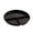 Black, variant on Three Grid Reducing Meal Plate Wheat Straw, PP, Light Gray, 23cm, 3 Grid Plate, Special Plate Kid Plate, BPA Free, Dishwasher Safe, Lightweight, Reusable