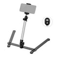 thumbnail image 4 of Fawoonu Support de Bureau Réglable pour Téléphone avec Télécommande Bluetooth - Support Portable pour Téléphone Intelligent pour Diffusion en Continu en Direct, Photographie et Enregistrement Vidéo - Charge Max 2kg, 4 of 6