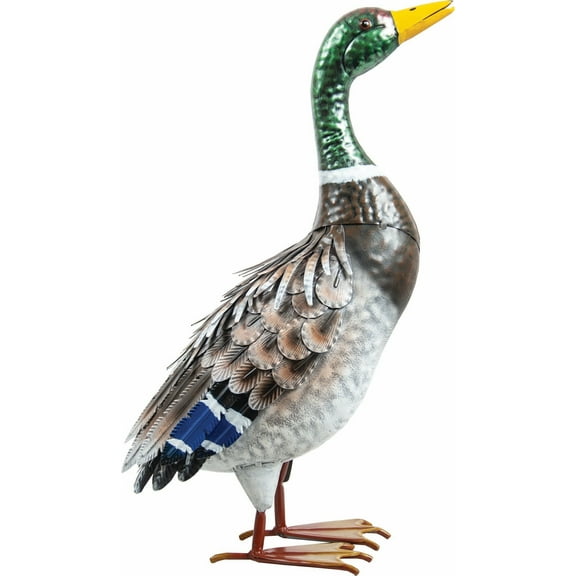 MDR Trading Inc. AI-GG9201_Q01 Standing Mallard Duck Metal Garden Sculpture