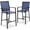 Black/Navy, variant on Best Choice Products Outdoor Barstools Set of 2, Bar Height Patio Chairs w/ All-Weather Mesh - Black/Black