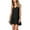 Black Womens Summer Dress, variant on USSUMA V Neck Mini Dresses for Women Summer Casual Loose Ruffle Short Dresses Sleeveless Boho Beach Party Sundress