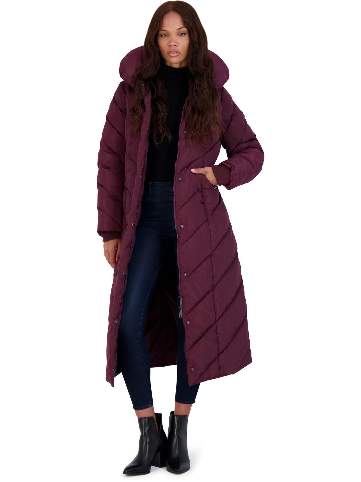 Steve Madden Women s Long Maxi Winter Puffer Coat Walmart