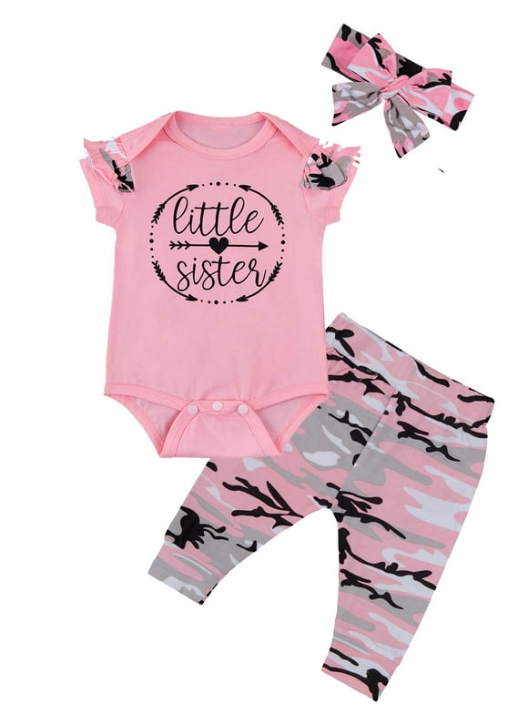 Pink Camo Baby Girl Clothes