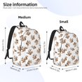thumbnail image 2 of Disketp Retro Squirrel Mochila de Lona Estampada, Mochila Escolar de Viaje Ligera para Estudiantes y Portátil-Medium, 2 of 5