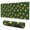 Dark Green Star, variant on Long Mouse Pads for Desk,Green Sun Moon Cloud Pattern Desk Mats on Top Of Desks, Desk Mouse Pad Extra Large with 3mm Non-Slip Base and Stitched Edge for Gaming,Office,Work,Home 31.5"x11.8"