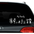thumbnail image 3 of 48 Stick Figure My Family Car Stickers with Pet Dog Cat Fish Rabbit Bird Family Car Decal Sticker for Windows Bumper, 3 of 7