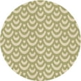 thumbnail image 1 of Ahgly Company Indoor Round Patterned Cardboard Brown Gold Area Rugs, 8' Round, 1 of 6