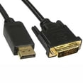 thumbnail image 1 of ACCL 6Ft Display Port Male to DVI Male Cable, 3 Pack, 1 of 1