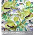 thumbnail image 1 of Soimoi Cotton Poplin Fabric Floral,Wine Glass & Hat Fashion Print Fabric by Yard 56 Inch Wide, 1 of 1