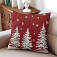 thumbnail image 6 of Merry Christmas Pine Tree Snowflake Throw Pillow Covers Modern Throw Pillow Case 4 Pack Fashion Pillow Cover for Room Home Patio Bedroom Livingroom, 6 of 7