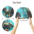 thumbnail image 5 of Rateoe Underwater Swimming Guinea Pig Pattern Silk Satin Hair Bonnet for Sleeping, Adjustable Sleep Cap Turban for Women , Curly Straight Hair Long Large Braid, 5 of 6