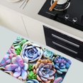thumbnail image 2 of Earth Bath Mat,Colorful Plants Succulents Non-Slip Volume Super Absorbent Fast Drying for Bathroom Kitchen Door mat,Eco-Friendly Easy to Clean 16×24Inch (40 * 60cm), 2 of 6