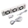 thumbnail image 1 of 3-fan Radiator Magnetic Smart Cooling Fan Fireplace Fan Radiator Ventilator Mid-range US-regulation 20DB Household HVAC Systems, 1 of 12