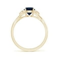 thumbnail image 2 of Angara Natural 1 Ct. Blue Sapphire Solitaire Ring in 14K Yellow Gold for Women (Ring Size: 11.5), 2 of 10