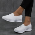 thumbnail image 6 of Womens Slip-On Platform Loafers Shoes Comfort Low Top Sneakers Classic Casual Walking Shoes, 6 of 6
