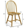 thumbnail image 2 of Costway Wood Dining Side Chair, Natural (Set of 4), 2 of 12
