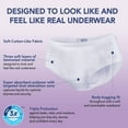 thumbnail image 2 of Tena Incontinence Underwear for Women, Protective, Small/Medium, 18 Count (Pack of 6), 2 of 2