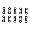 thumbnail image 3 of koolsoo 10 Pieces Rigging Ropes Fixing Stopper Keeper Rappel Abseil Positioning Gear Black, 3 of 9