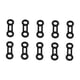 thumbnail image 3 of 10 piezas de cuerdas de seguridad para aparejos, conector de tope, mosquetón de escalada, cuerdas de bloqueo Negro, 3 of 8