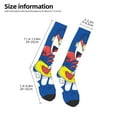 thumbnail image 2 of Gaeub Cool Lobster Surfing Printed Design Socks Stretchy High Tube Socks for Men Women Teens , Softball Soccer Socks for Hiking, Sport, 2 of 6
