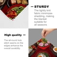 thumbnail image 4 of Ramen Blanket for Kids and Adults, Soft Lightweight Throw Blankets with Red Background for Sofa Bed Traveling Camping Japanese Decor Gifts, Single-Sided Printing, 60x80 Inches, 4 of 8