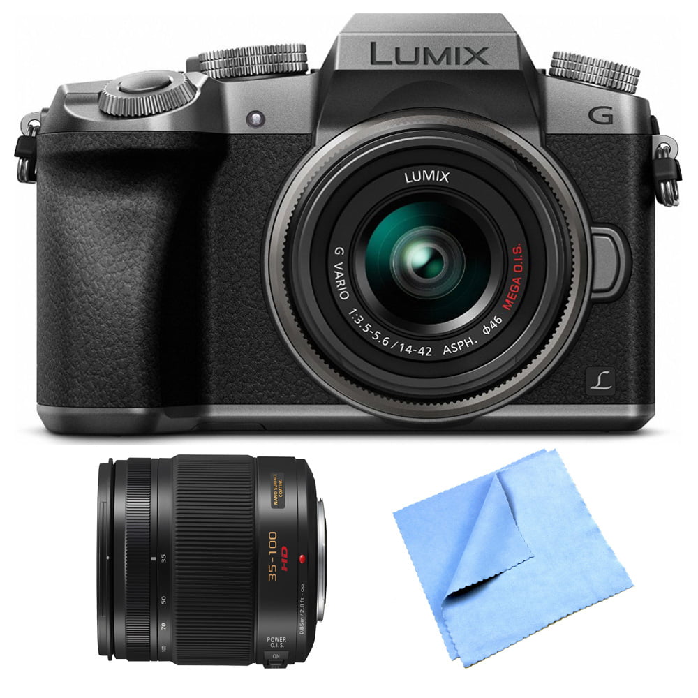 Panasonic LUMIX G7 Interchangeable Lens Silver DSLM Camera 14-42mm and