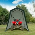 thumbnail image 4 of Gymax Abri de Terrasse 6'x8' Abri de Rangement Abri de Voiture Auvent de Voiture Robuste Vert, 4 of 10