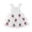 White, variant on HJYCHN Dresses for Girls Sleeveless Cherry Print Tiered Dress with Flutter Straps for Back to School Clothes for Girls 12-18 Months