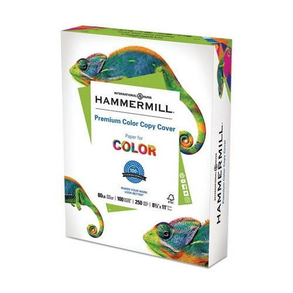 New Hammermill Premium Color Copy Cover, 100 Bright, 80 lb Cover Weight, 8.5 x 11, 250/Pack