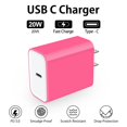 thumbnail image 4 of USB C Block,Wall Charger Block,3PCS AILKIN 20W PD Type C Block Chargers Wall Charger Block Fast Charging Charger Plug Power Adapter USB C Brick Cube,Rose, 4 of 5