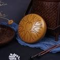 thumbnail image 2 of Ethereal Drum Percussions Instrument 11 Note Steel Tongue Drum with Drumstick, 2 of 21