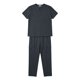 thumbnail image 4 of Ceisia Men's Solid Color Medical Scrubs Set V-Neck Short Sleeve Top Multi-Pocket Cargo Pants for Healthcare Workers Gray M Gifts, 4 of 8